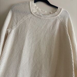 Cream Knit Sweater | Old Navy Size M Cozy Textured Pullover